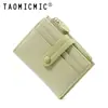 Nueva Cartera Corta Retro de Nicho para Mujer Plegable Deslustrada Ins 80% de descuento Cartera de Monedas Transfronteriza de Gama Alta