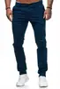 Ebay Otoño Nuevo Amazon Comercio Exterior Pantalones Casuales para Hombre Estilo Europeo y Americano Ajustados Juventud Color Sólido Pantalones de Hombre