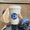 500 Adesivos em Rolo de Astronauta Espaço Brinquedos Infantis Adesivos de Recompensa Papelaria de Escritório Adesivos Decorativos do Universo