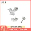 Brincos Stud de Aço Inoxidável Zircônia Geométricos, Design de Flor e Borboleta, Studs Versáteis para Cartilagem da Orelha, Studs Espirais Internos para Lábio, Joias para Piercing
