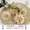 Flores Artificiales Crisantemo Ruyi de 6 Cabezas Decoración de Boda Arreglo Floral Habitación Sala de Estar Mesa de Comedor Accesorios para Fotografía Venta al por Mayor