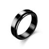 Amazon nuevo anillo giratorio esmerilado de acero titanio colorido esmerilado fabricantes de joyería de acero inoxidable al por mayor
