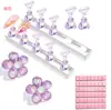 Suporte de Prática para Manicure Japonesa Rack de Prática Tabuleiro de Xadrez Suporte de Exibição de Trabalho Conjunto de Acrílico com Suporte de Unha Magnético Conjunto Venda por Atacado