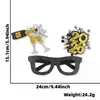 Gafas de Fieltro para Año Nuevo 2026 Decoración para Fiesta de Fin de Año Accesorios para Fotos Marco DIY de Gafas Negras No Tejidas