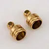 Tampa de Acabamento para Pingente de Aço Inoxidável Galvanizado, Conector Vazio para Pingente, Fecho de Ponta, Acessórios Pequenos para Enfeites DIY