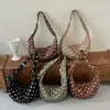 2026 Nueva Bolsa de Hombro de Lunares para Mujer Elegante de Nicho Plegada Estilo Bolso Dumpling Moda Viaje Bolso de Hombro Único