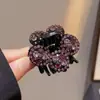 Presilha de Cabelo com Strass para Mulheres 2025 Nova Tamanho Pequeno Presilha de Cabelo para Clima Quente Presilha de Garra para Mulheres com Cabelo Fino, Acessórios de Cabelo para Mães de Meia-Idade e Idosas