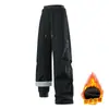 Pantalones de exterior tres en uno con forro polar y de plumón para hombre y mujer, cortavientos, impermeables, cálidos pantalones de plumón de invierno para montañismo y esquí