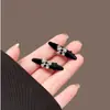 Pinza de Pato Pequeña Cielo Estrellado Pinza para el Cabello con Lazo Pinza para el Flequillo Mini Pinza para el Flequillo Accesorio para el Cabello
