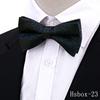 Nueva Corbata de Anacardo para Hombre Accesorios de Traje de Boda de Alta Gama Moda Pajarita Negra Roja de Doble Capa
