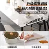 Mesa de jantar em pedra, adequada para apartamentos pequenos, um conjunto de jantar estiloso para a sala de estar, uma combinação de mesa e cadeiras de jantar para casa de luxo leve