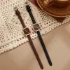 Reloj Femenino Versátil Simple Retro de Nicho de Lujo Ligero Estilo Coreano para Niñas Estudiantes de Secundaria Reloj de Pulsera para Mujer
