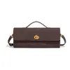 25 Bolsa de Tecido Nova Fosca Bolsa de Ombro Único Bolsa Baguete Nicho High-End Horizontal de Mão Bolsa de Jantar Bolsa Transversal para Celular para Mulheres