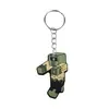 Chaveiro de Desenho Animado Minecraft Chaveiro de Plástico Macio PVC Pingente Pequeno para Bolsa Venda Quente Transfronteiriça Atacado