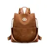 Mochila Novo Estilo Moda Retrô Antifurto Mochila de Viagem Grande Capacidade Multifuncional Simples Versátil Leve Mochila Escolar para Mulheres