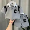Traje de Outono para Meninos 2025 Novo Infantil 1-3 Anos 5 Bebê Outono Manga Longa Blusa Moletom Peça Única Dropshipping