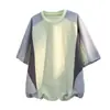 Camiseta de Manga Corta 2026 para Hombre Verano Nueva Delgado Superior Marca de Moda Camiseta para Hombre (Lulu Arruga Elástica en Cuatro Direcciones)