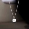 Collar de Letra Chapado en Plata 925 Nuevo Estilo Caliente 2024 Cadena Clavicular Diseño Nicho Femenino Verano Lujo Ligero