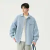 Camisa de manga larga NASA ABOUT para hombre, nueva colección primavera/otoño 2026, corte holgado, casual y elegante, camisa/chaqueta