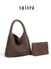 Bolsa Tote de Couro PU Macio com Design de Nicho, Tecida à Mão, Bolsa de Ombro Versátil, Bolsa de Braço de Alta Qualidade para o Dia a Dia, Bolsa Saco