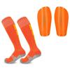 Calcetines de Fútbol de Fondo de Toalla de Venta Caliente Transfronteriza Combinación de Espinilleras de Fútbol Juego de Dos Piezas Equipo de Protección de Fútbol Profesional Venta al por Mayor Personalizada