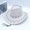 Sombrero de mezclilla occidental unisex transpirable para exteriores, ocio, playa, ala ancha, protector solar, sombrero para el sol, sombrero de sombrilla, venta al por mayor