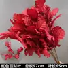 Arte Floral para Casamento Flor Vermelha Material de Fundo Decoração Ikebana Rosa Eucalipto Arranjo para Sala de Estar Interna