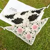 Bufanda Triangular Estilo Pastoral de Venta Caliente Transfronteriza Diadema de Ganchillo Tejido Dopamina Flor de Ganchillo Pañuelo Sexy Diadema de Lana Pastoral