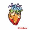 Parches Bordados de Corazón Punk Transfronterizos Personalizados con Piedras Preciosas Bordado por Computadora Ropa de Mezclilla Pantalones Parches Decorativos DIY