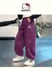 [Modelo de Marca Compartida Coolomi] Pantalones Deportivos Casuales de Otoño e Invierno para Niñas Nuevo Estilo 2025 Forrados de Felpa Opcional Venta al por Mayor para Niños Mayores