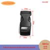 Fábrica de 16mm plástico motocicleta capacete fivela guarda-chuva corda tecido pulseira fivela arco segurança fivela fornecimento direto