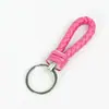 Llavero de cuerda de cuero tejido llavero creativo colgante colgante de pareja llavero cuerda colgante de bolsa de cuerda al por mayor