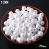 Acessórios para Joias Artesanais DIY 3-20MM Pérolas Imitação Sem Furo Branco Puro ABS Pérolas Decorativas Acessórios para Roupas Contas Soltas
