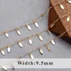 Cadena Simple Joker Estrella Luna Amor Chapada en Oro 18K Cadena Hecha a Mano de Corea Material para DIY