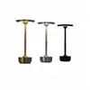 Lámpara de mesa LED OVNI de comercio exterior al por mayor, recargable por USB, interruptor táctil, luz ambiental decorativa para bar, lámpara de escritorio metálica con forma de I
