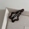Presilha de cabelo com tecido estampado de leopardo para mulheres, BB clip elegante doce legal para o dia a dia, presilha para franja lateral, novo acessório de cabelo versátil
