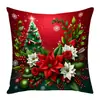 Capas de Almofada Temáticas de Natal Mais Vendidas Transfronteiriças, Decoração de Natal Almofada Curta de Pelúcia para Sofá e Carro Capas de Almofada Atacado