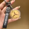 Pingente Chaveiro com Logo de Carro Dourado, Enfeites para Carro Mercedes-Benz e Bmw, Presente para Namorado, Atacado de Joias Douradas
