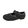 Zapatos de noche de punta fina con velcro y tacón oculto, diseño de lunares, nuevos zapatos planos estilo Mary Jane coreano para mujer, estilo retro 2026