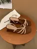 Sandálias de Plataforma com Uma Tira Estilo Francês da Moda para Mulheres, Bico Quadrado, Combinam Bem com Saias, Bico Aberto, Salto Alto, Sandálias Romanas