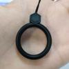 Correa de Anillo de Silicona Líquida para Teléfono Soporte de Anillo Anticaída Llavero Memoria USB Cadena Colgante de Dibujos Animados Antiperdida
