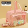 Bolsa de cosméticos portátil de viaje de PU, impermeable, gran capacidad, para guardar cosméticos, ideal para la natación