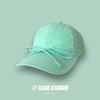 Mambo de Menta ~ Gorra de Béisbol de Secado Rápido ins para Mujer Verano Estilo Coreano Joker Protector Solar Gorra Abierta Superior Verde Menta