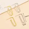 Chapado en oro real de cobre con forma geométrica para colgar en el cinturón versión coreana de pendientes de gancho para la oreja más vendidos material de accesorios para pendientes DIY pendientes hechos a mano