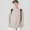Suéter grueso con forro polar de cuello alto para otoño e invierno, color liso, camiseta interior, suéter cálido, suéter moderno para hombre, ropa para hombre