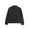 Roupas femininas de outono novas transfronteiriças, estilo europeu e americano, moda de comércio exterior, jaqueta simples e versátil slim fit, casaco curto de manga comprida