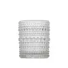 Vasos transparentes para velas al por mayor con vidrio estampado, Portavelas para dormitorio de aromaterapia, Decoraciones de fragancia, Frascos de velas estilo Ins