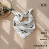 Babe's saliva towel bamboo cotton double-layer gauze thin triangle towel baby's large square bib 60*60cm scarf scarf