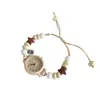 Relógio Pulseira DIY Feito à Mão para Estudantes Femininas Estilo Ins Relógio Pulseira de Aparência Sofisticada para Alunos do Ensino Fundamental Relógio Simples Elegante