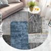 Alfombra Redonda para Sala de Estar Resistente a la Suciedad Insonorizada Fácil de Cuidar Esterilla para Colgar Cesta Tocador Silla de Oficina Esterilla de Piso Lujo Ligero Simple